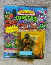 1989 TMNT Bandai Wacky Action Teenage Mutant Hero Turtles Sword Slicing Leonardo