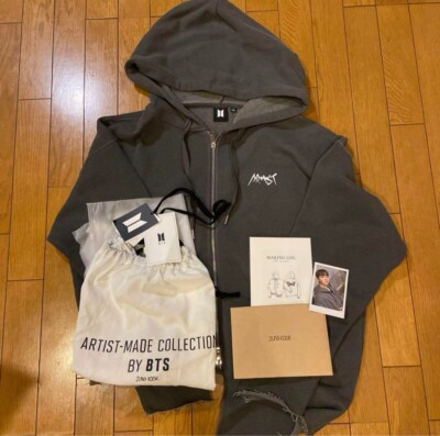 BTS ARTIST-MADE ZIP-UP HOODY XLサイズ BTS JUNGKOOK ARMYST ZIP-UP Hoody Artist Made Hoodie Pink