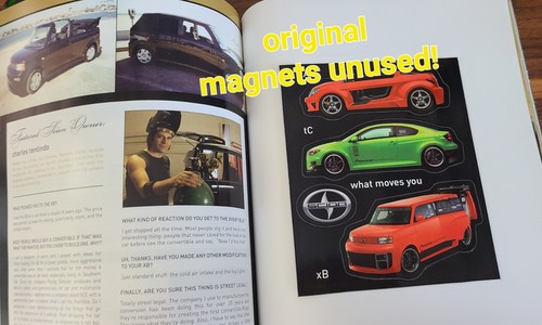 2004 Scion Brochure xA xB tC 2-in-1 combo w/ Magazine issue 7 iron-on, magnets - Picture 4 of 6