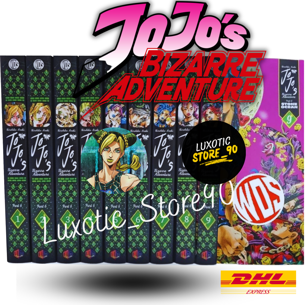 Jojo's Bizarre Adventure Manga Part 6 Volume 1-9 Full Set by