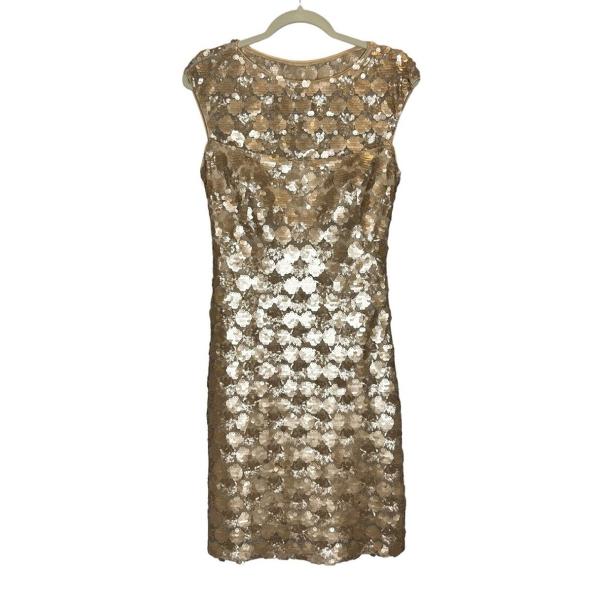 Sue Wong Gold Sequin Mini Dress Sue Wong Gold Sequin Mini Dress