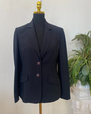 NWT Jones New York Women's Polyester Blend Black Stripe Blazer Jacket Sz 6, 120
