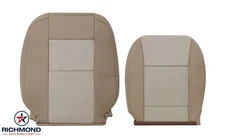 2009 Ford Explorer Sport Trac-Driver Side Complete Leather Seat Cover 2-Tone Tan