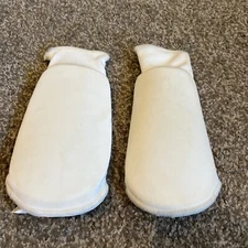 Pro Force Off-White Child Large Shin Pads For Martial Arts Training Gear