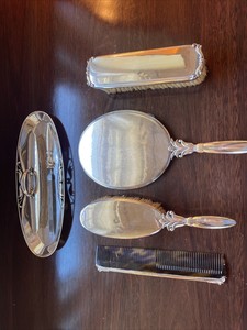 George Jensen 7 Piece Sterling Silver Grooming Set 1931