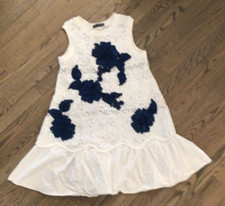 DOLCE AND GABBANA  white crochet mini dress