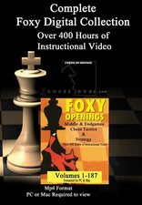 Foxy Chess Openings Vol 1 though Vol. 187 : 9 Digital DVDs
