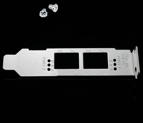 Dual Port Low-Profile Bracket for Qlogic QLE2562, IBM 42D0 HP AJ764 489191-001 