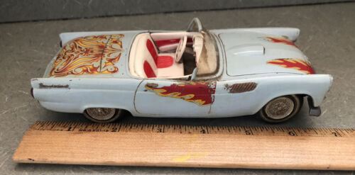 RARE HTF AMT FORD THUNDERBIRD FRICTION TOY CAR-CONVERTABLE/FLAMES - Picture 1 of 12