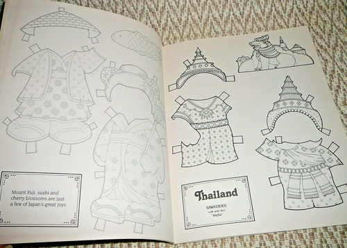 Travels with the Happy Bears Panda Koala Vintage Paper Doll Educational World - Picture 8 of 9