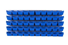 SET - 50 NP4 Behälter in Blau - Werkzeugtafel Werkzeug Organizer Stapelboxen