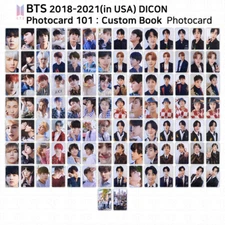 BTS 2018-2021 (in USA) Dicon Photocard 101 : Custom Book Photocard KPOP K-POP