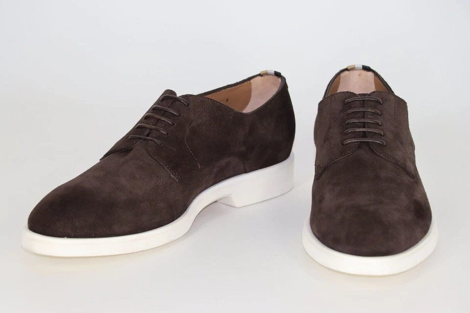 HUGO BOSS Schuhe, Mod. Jerrard_Derb_sd, Gr. 43 / UK 9, Made in Italy, Dark Brown - Bild 1 von 4