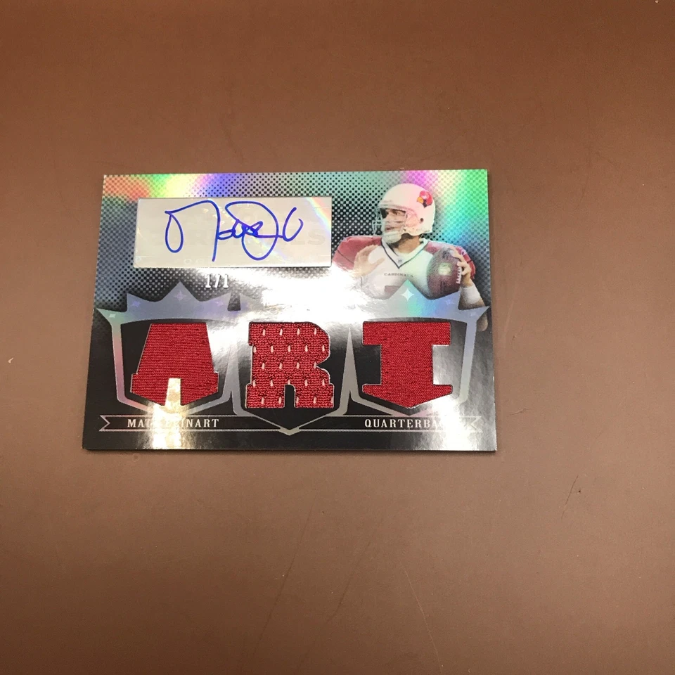 2007 Topps Triple Threads Matt Leinart Platinum Game Used Jersey Auto 1/1 - Image 2 of 3
