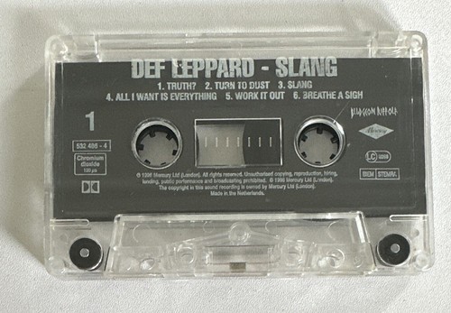 Def Leppard - Slang - Original UK Cassette Album Hard Rock Ex / M Condition - Picture 6 of 7