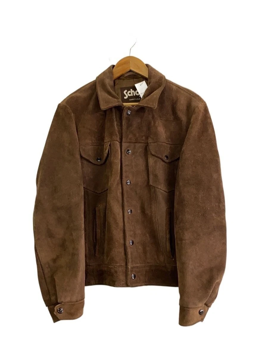 Chaqueta de cuero Schott marrón 42