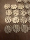 Lot Of 48 Mercury (40) & Roosevelt (8) Dimes 90% Silver Circulated