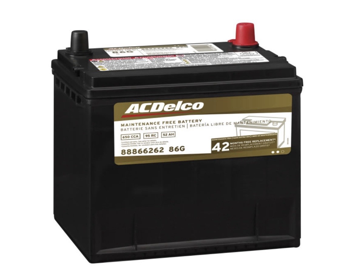 86g Ac Delco Original Battery . 88866262 42 Month Warranty. USA