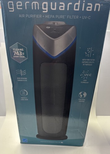 GermGuardian Air Purifier for Home with HEPA Pure Filter, for Wildfire Smoke. - Picture 2 of 9