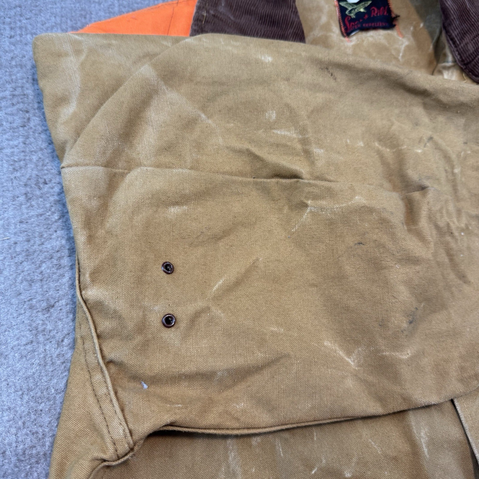 Vintage 60s Sport Bilt Canvas Hunting Jacket Old School Sportsman Padded Mens M thumbnail 8