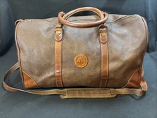 Timberland Brown Duffle Bag Carry On Weekender Classic Vintage 80's