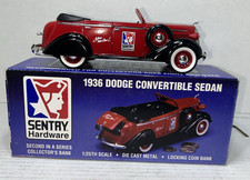 1936 Dodge Convertible 1:25 Diecast Model Bank Liberty Classics Limited Ed #2