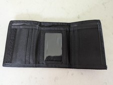 1PC Men s Nylon Trifold RFID Slim Security Wallet with ID Window for Teens