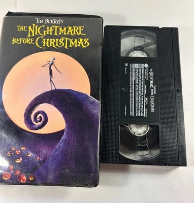 Nightmare Before Christmas VHS 1994 Touchstone Clamshell Tim Burton Tested