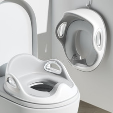 Potty Training Toilet Seat, Toddler Toilet Seat Attachment with Safety Handles,