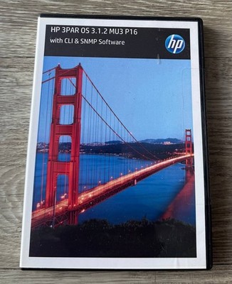 HP 3PAR OS 3.1.2 MU3 P16 CLI SNMP Software DVD Installation No License