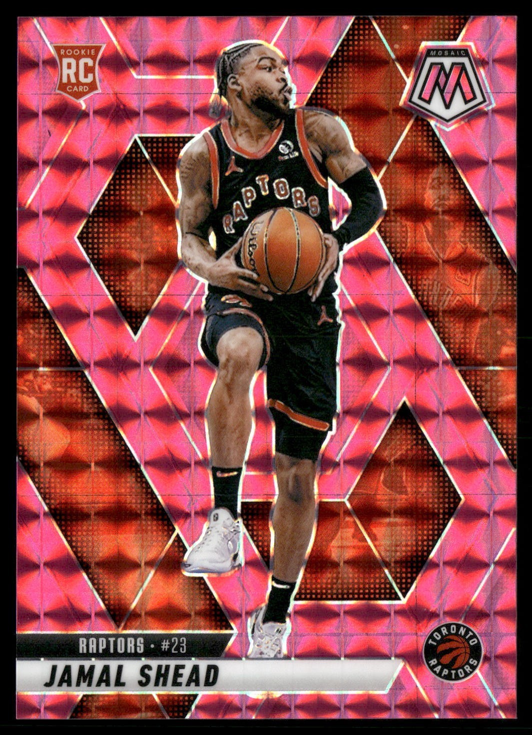 2024-25 Panini Mosaic - Rookies Jamal Shead #201 Pink Mosaic Prizm /175 (RC)