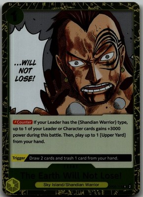 The Earth Will Not Lose! R Two Legends OP08-115 LP