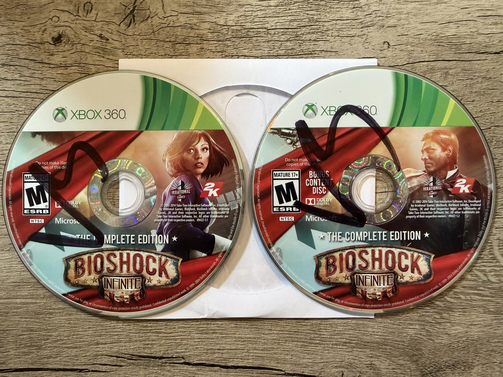 BioShock Infinite -- Complete Edition; Loose Discs (Microsoft Xbox 360, 2014)