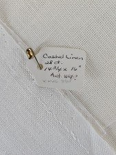 28ct Cashel ANTYCZNY BIAŁY LEN 14-3/4" x 16" Liczona tkanina haftu krzyżowego CCS