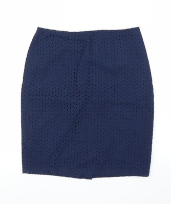 Max Studio Damen blau gerade & Bleistiftrock Größe S