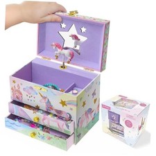 Enchanting Unicorn Musical Jewelry Box for Girls - Sparkling Party Unicorn