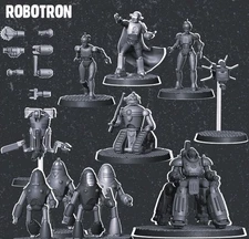 Fallout: Wasteland Warfare - Assaultrons & Protectrons - Proxy 3D Printed Models