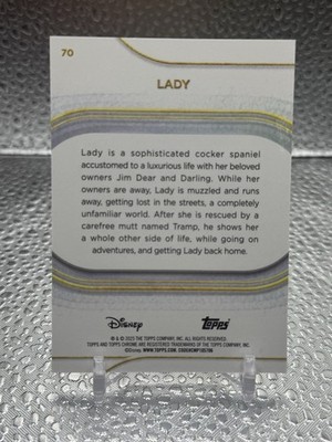 2025 Topps Chrome Disney LADY Red & Black Refractor #/28 | eBay