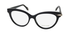 NEW ROBERTO CAVALLI VRC018S EYEWEAR BLACK ITALY CAT EYE PLASTIC FULL-RIM 0700