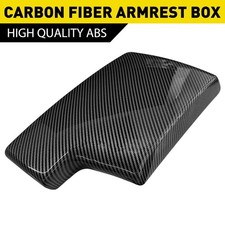 Center Armrest Box Cover Trim Carbon Fiber For 06-12 Bmw 3series E90 E91 E92 E93