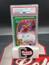 2024 Bowman U Chrome Quinten Joyner 1st Green Auto /99 Texas Tech USC PSA 10