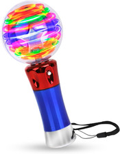Toysery Spinning Light up Toy Magic Wand for Kids