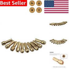 10 Piece Brass Collet Assorted Sizes Dremel Rotary Tool Replacement Parts
