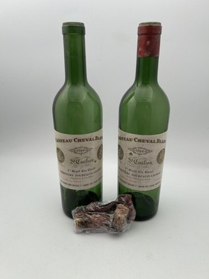 TWO Rare Vintage 1964 Chateau Cheval Blanc, Saint-Emilion Grand Cru bottles
