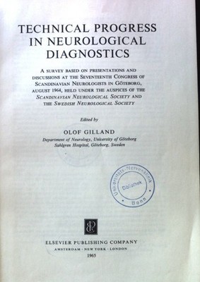 Technical Progress in neurological Diagnostics; Gilland, Olof: