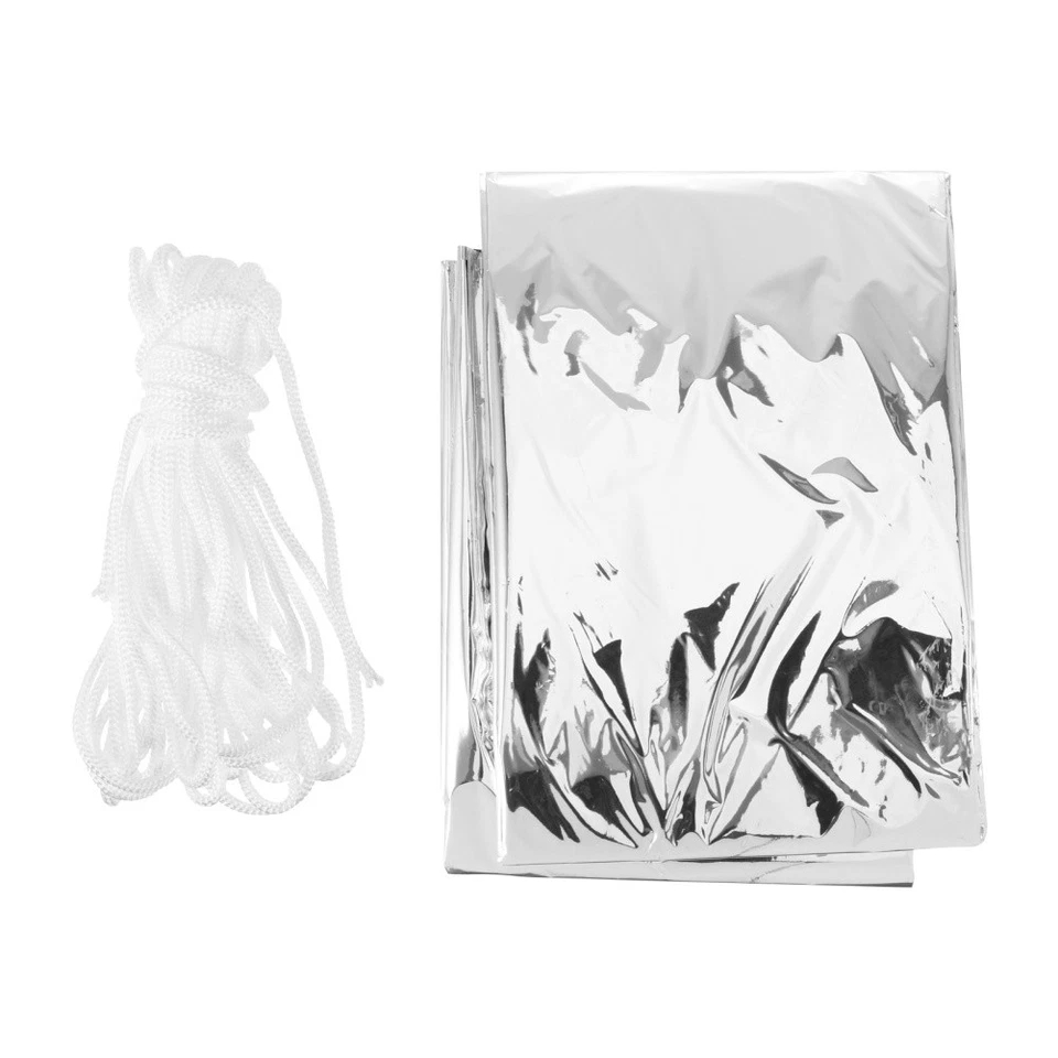 da campeggio portatile SOS da campeggio usa e getta 2 pezzi (argento) - Immagine 2 di 4