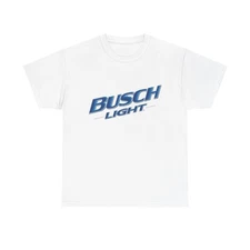 Busch Light Graphic T Shirt Unisex Heavy Cotton Tee NEW