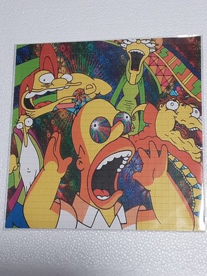 ''Homer Takes A Bad Trip''  LSD Blotter Art  7.5'' by 7.5'' = 900 hits - RARE