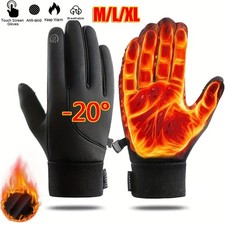 -20  Waterproof Windproof Touch Screen Warm Winter Gloves For Cold Weather Men  