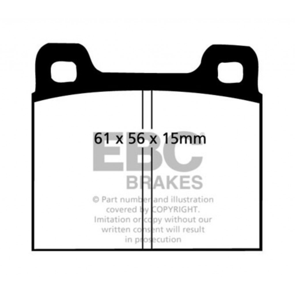 EBC For Ferrari Dino 246 GT 1969-1973 Front Brake Pads 2.0 Yellowstuff